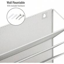 Mind Reader Wall Mounted Document Holder White