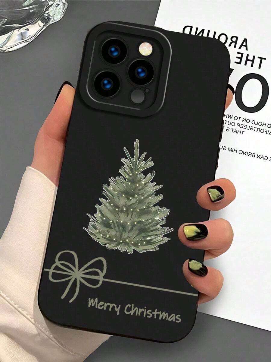 Funda navideña para phone 17 Pro Max con diseño de árbol de Navidad. Compatible con phone 17, 16, 15, 14, 13, 12, 11, Pro Plus y 25/24/23/22/ULTRA/PLUS/FE. Resistente y con una textura refinada. Esta es una funda para teléfono hecha a medida, con un diseño moderno y elegante. - Multicolor 2 - Ver 1