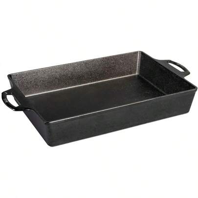 Cast Iron Casserole 9 X 13 Inch Size Black