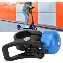 Timbre de Bocina para Manillar de Bicicleta, Aleación de Aluminio de Sonido Nítido de Timbre de Scooter Ligero para Scooter Eléctrico - Azul - Ver 8