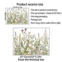 Removable PVC Bee Honey Flower Wall Sticker, Bedroom Decor, Living Room, Entrance Hall Background - Multicolor - View 10