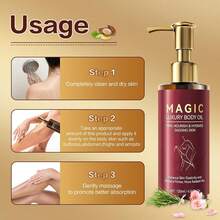 Magic Body Firming Oil | Nourishes Skin, With Natural Oils Reduces Fine Lines,Improves ElasticityHydrating & Tightening Skin Oil For Arms, Legs, Stomach & Full Body | Fast-Absorbing-120ML - 無色 - 查看 3