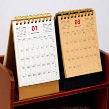 时尚创意 2026 年线圈日历 简约风格立式日历 日月计划表 年度日程安排器 家庭办公室