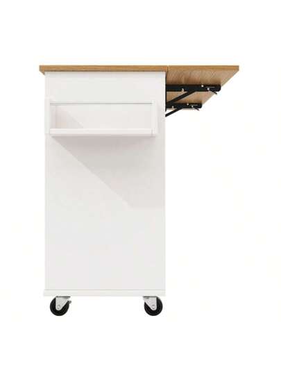 Moderne Kitchen Isl Cabinet Waste Bins, Sideboard, Multifunctional Dining Tafel Storage Space, Food Cart Snack Shelves Stretch Function Cabinets, Wit view 10