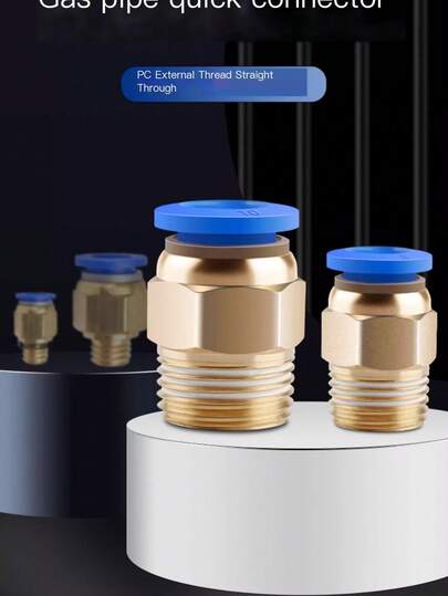 3PCS Pneumatic Fitting Slip Lock Quikc Air Water Connector Male Straight Thread 4mm 6mm 1/8 1/4 3/8 1/2