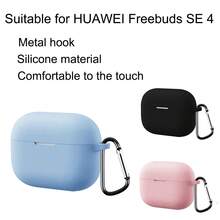 DO AS YOU WISH Locking Soft Silicone Protective Case Compatible With Huawei Freebuds SE 4, Comfortable Grip, Effective Protection, With Carabiner, Multi-Color Skin Covers, Compatible With Freebuds SE 4 Bluetooth Earphones