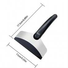 1pc Black Ice Scraper, Scratch-Free Windshield Snow Brush, Deicing Tool, Car Winter Accessory Suitable For Cars, Trucks, SUVs