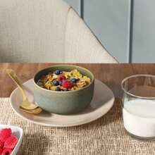 Stoneware Tilley Cereal Bowl Olive Green - Threshold