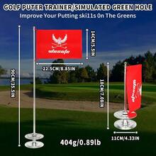 Swing Trainers, Putting Aid, Putter Swing Training Practice AidGreen Hole Hole CupTraining Equipment Training Aids, Home Indoor Outdoor Office Backyard Practice - 銀色 - 查看 6