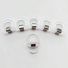 6pcs Colorful Multipurpose Clips, Student Essential Paper Binder Clips, Seamless Photo Clips, Planner Decoration Memo Clips, Transparent Mini Multifunctional Clips, Office School Supplies, Document Storage Sealing Folders, Handbook Clips, Can Stand Or Hang - one-size - View 18