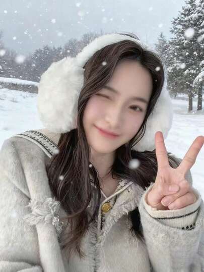 Orejeras de invierno para mujer plegables, súper cálidas, suaves y aisladas. La diadema está diseñada con piel sintética, es ligera y resistente al frío, adecuada para esquiar, ir al trabajo y uso doméstico. Es pequeña y portátil, amigable para viajar, y un regalo ideal para Navidad y el Día de San Valentín