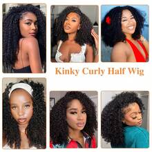 bling hair 200 Density Kinky Curly Half Wig Human Hair 3 In 1 Seamless Wear And Go Glueless Wigs 22 Inch Human Hair With Drawstring Beginner Friendly Deep Wave Wig Glueless Wig For Women Daily Wear 26 Inch Human Hair 3 In 1 Drawstring Seamless Flip Over Kinky Straight Half Wig Natural Hairline,200% Density Headband Wig Human Hair  Body Wave Wigs For Women Glueless None Lace Front Deep Wave Wig Brazilian Virgin Hair Wear And Go Kinky Curly Headband Wigs Machine Made 20 22 Inch Straight Headband Glueless    Human Hair Wig For Women 180% Density Natural Color 20 Inch,Elastic Drawstring Wear And Go Glueless 13x4 13x6 Deep Wave Lace Front Wigs 200 Density Invisible Melt Skin-Drawstring Wig Human Hair Glueless Pre Cut Pre Plucked 13x4 Body Wave Drawstring Wear And Go Glueless Wigs For Women Beginner Friendly - Natural Black - 查看 10