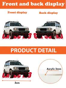 1pc Customized Car Photo Personalized Keychain, Bag Charm