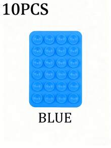 3/5Pcs Multi-Purpose Square Silicone Suction Cup Mobile Phone Holder, 24-Hole Suction Cup With Strong Adhesiveness, 1/10/20/30/40/50/60Pcs,Suitable For Various Scenarios To Prevent Phone Falling, Used For Video, Vibration, And Self-Portrait Phone Accessories