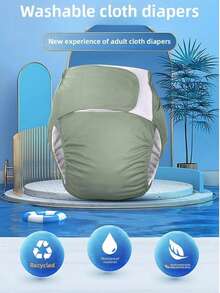 Adjustable, Reusable Adult Incontinence Diapers, Suitable For Elderly And Disabled, Washable, Waterproof & Breathable, Relieve Urinary Incontinence