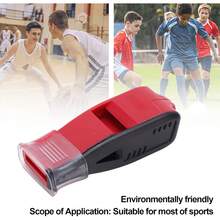 Silbato, Silbato Deportivo de Resina ABS con Cordón de Nailon Ajustable para árbitros, Entrenadores, Entrenamiento, Deportes, Etc.(Rojo Amarillo) - 1 - Ver 3