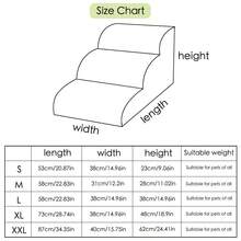 Pet Stairs, Dog Climbing Ladder Steps, Non-Slip Climbing Ladder Suitable For Small, Medium And Large Dogs To Use On Bed, Cat Bedside Climbing Ladder