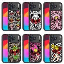 Funda de Teléfono Mini H- con Estampado de Leopardo para 17,16,15,14,13,12,11 Pro,Max,Plus,E,Air, Compatible, Cubierta Completa Negra de TPU - z8 - Ver 3