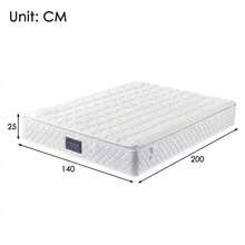 25cm Pocket Spring Mattress, 7 Cold Foam Comfort Zones, Oeko-Tex Certified, Microfiber Cover, 100-Night Trial, H3 Firmness - White - View 12