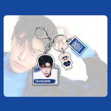 SKZ KPOP-STAY THE 4TH ALBUM COMPACT VER. KARMA Cartoon Acrylic Keychain, Celebrity Surrounding Acrylic Pendant Accessories Suitable For Bag And Keychain Decoration Pendant Accessories Fans Collect Couple Gifts Gifts Christmas Surprise Gifts