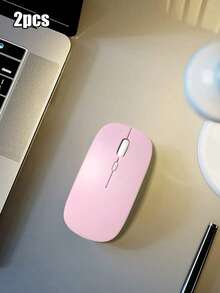 Wireless Bluetooth Mouse For Computer Office, Gaming, IPad, Tablet, Laptop, With Battery, Silent & Solid Colored Macaron Wireless Mouse - Multicolor - View 15