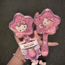 Sanrio 1PC Kt Flowing Sand Star Air Cushion Comb - Hair Comb, Air Cushion Comb, Massage Comb, Small Comb, Suitable For Daily Use, Party Small Gift, Wedding Game Reward, Valentine's Day Gift For Girlfriend, Compact And Portable, Exquisite - Multicolor - View 9