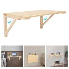 YUNRUX Folding Tables - Maple - View 7