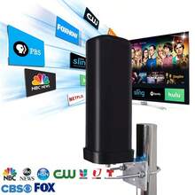 Smart TV Antenna, Equipped With Installation Accessories, Portable High-Definition Antenna Amplifier, Enhances Local Channel Signal, Supports 4K And 1080p VHF And UHF, Suitable For All TVs. - Black - View 3