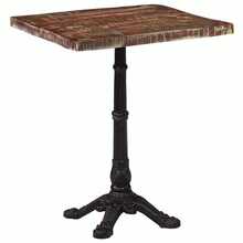 Bistro Table 60x60x76 Cm Solid Reclaimed Wood - Brown - View 3
