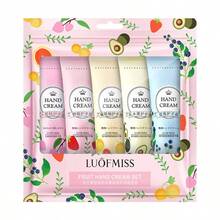5pcs Gift Set Fragrant Hand Cream - Deep Moisturizing, Refine Pores, Tighten Skin, Reduce Dryness & Rough Texture On Hands - Gift Pack