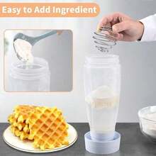 33oz Leakproof Silicone Batter Mixer & Dispenser Set – BlenderBall Whisk For Perfect Pancakes, Waffles, Cupcakes & Baking, Ideal For Home Bakeries, Professional Kitchens & Everyday Cooking, Easy Pour & Clean Design, Must-Have Baking Essential - Mặc định - Xem 4