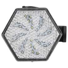 Luz trasera hexagonal para bicicleta, ideal para paseos nocturnos. Luces traseras LED ultrabrillantes, recargables por USB, resistentes al agua. Accesorios de para ciclismo. - Negro - Ver 5