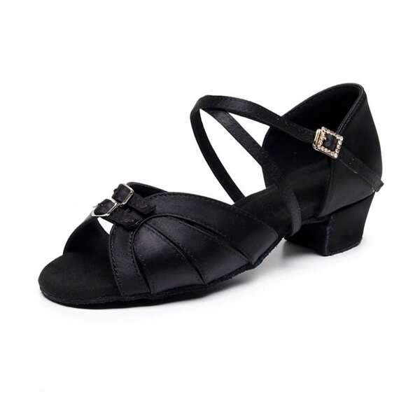 Sapatos de dança latina profissionais femininos com sola macia e salto médio, novos lançamentos, adequados para competições e exames, sapatos de dança de salão