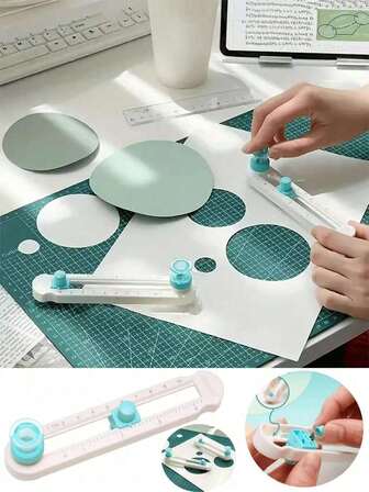 1 Piece 2-20cm Diameter Circular Cutting Machine, Lightweight Circular Cutting Tool, Suitable For Home, Study, Office, Circular, Linear, Circular Cutting Machines