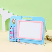 1 prancheta colorida para desenho e escrita - Uma ferramenta divertida para aprender a desenhar, prancheta, bloco de desenho para rabiscos, prancheta pequena para escrever, prancheta para presente, prática de caligrafia. Elementos aleatórios de desenho animado na prancheta, o melhor presente para o Natal e outros feriados.