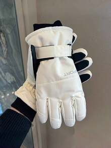 1 Pair Unisex Professional Ski Gloves, Touchscreen Warm Windproof Waterproof Cold-Proof, Lightweight Hand Warmer, Suitable For Fashionable Sports Skiing, Snowboarding, Outdoor Winter Activities, Winter Ski Gloves, Great Gift For Thanksgiving And Christmas