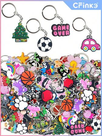 Cute Keychain Accessories, 30 Pcs Random Different Lovely Keychains Stylish Charms Keychains For Gifts