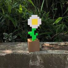 زهرة التوليب ذات البكسل المطبوعة ثلاثية الأبعاد بطول 17 سم/6.7 بوصة، ديكور منزلي فريد للغرفة والمكتب والمعيشة، مصنوعة من البلاستيك بتصميم بكسل، أوراق خضراء، نماذج أزهار مطبوعة متعددة الألوان، مثالية لديكور المنزل الحديث، ديكور بدون طاقة | ديكور منزلي حديث | حرفية، ديكور غرفة المعيشة والإكسسوارات - متعدد الألوان - مشاهدة 9