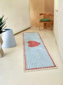 1 Pc Luxury Imitation Cashmere Rug, Elegant And Comfortable Bedside Decoration, Soft And Fluffy Rug, Perfect For Modern Bedroom Decoration, Home Decoration Rug, Easy To Clean, Holiday Decoration