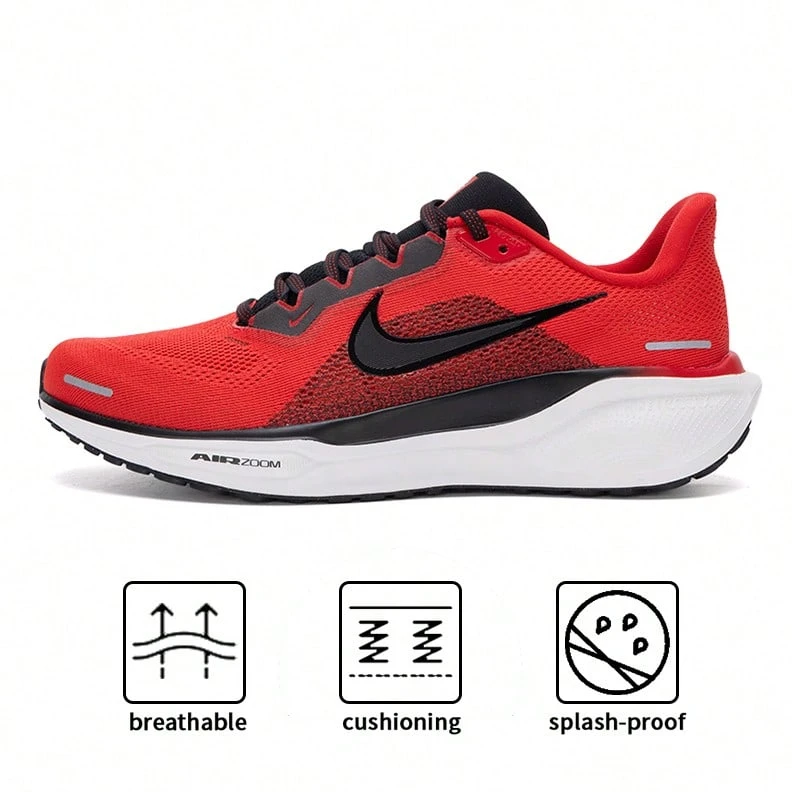 Nike Giày chạy bộ Air Zoom Pegasus 41, Đệm bật nảy, Chạy đường trường, Tập luyện hàng ngày, FD2722-602 - Màu đỏ đại học/đen/đỏ đậm nhạt/trắng đỉnh - Xem 1