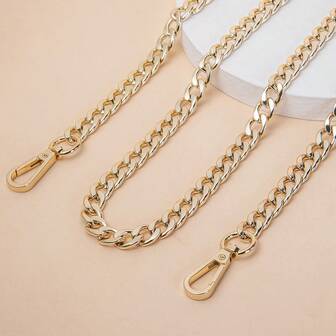 Correa de cadena de bolso minimalista ligera y reforzada, reemplazo de correa de hombro desmontable con decoración metálica