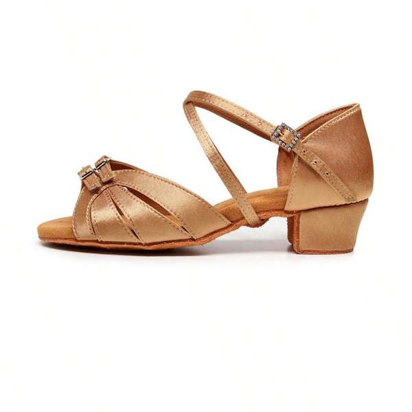 Sapatos de dança latina profissionais femininos, salto alto com sola macia, salto médio, novo modelo, adequados para exames e competições