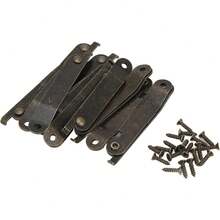 Bisagra de soporte de tapa, 10 juegos de antioxidante práctico bisagras de caja de juguetes para gabinete para ventana para caja, bisagras para cajas de madera - 1 - Ver 9