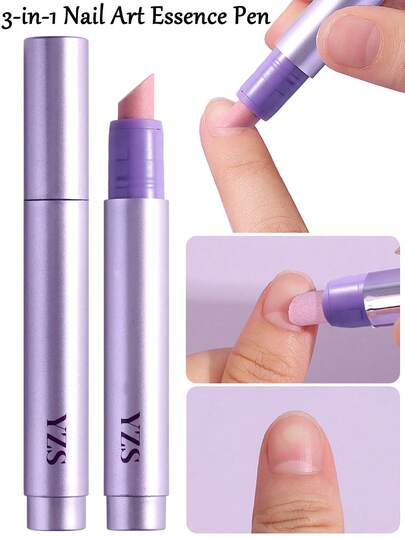 3-In-1 Nail Care Essence Pen Nail Cuticle Repair Essence Pen Moisturizing And Anti-Breakage And Barb Essence Pen Strong And Shiny Nail Care Oil