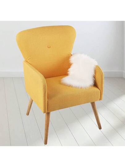 Molain Bench Cushion, Fluffy Carpet, Wit Zachte Faux Fur, Bedroom, Balcony, Couch, Reading Corner, Plush Mini Car Chair, Seat Cover, Hallway, Fireplace, Living Room, Vloer ations (50 Cm Oval) view 7