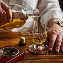 Premium Whiskey Cigar Cup,4pcs 200ml/6.8 Oz, Elegant Wine Tasting Vessel, Suitable For Multi Person Parties, Home Bars, Pubs, And Restaurants, Classic And Durable Design, Hand Wash Only, Reusable! - 透明 - 查看 3