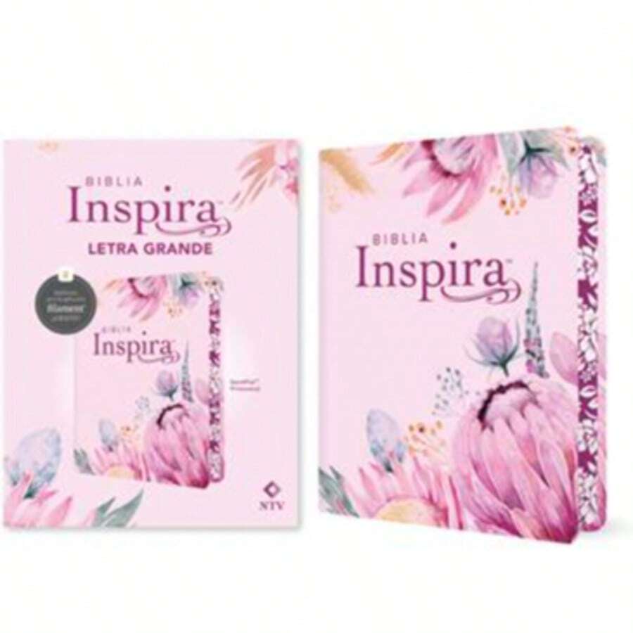 Biblia Inspira Ntv Letra Grande Con Filament Sentipiel Primaveral Imitación piel Texto grande biblia creativa moderna ilustrada de inspiración - Libro único - Ver 1