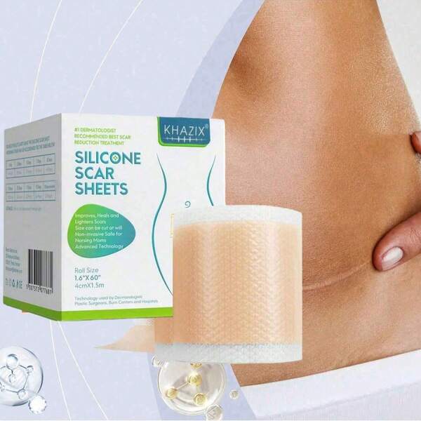 1pc Silicone Concealer Stickers - Hypoallergenic Silicone Silicone Concealer Stickers, Waterproof And Chafing Resistant, Suitable For Postpartum, Surgical Scars And Foot Protection