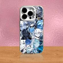 Y2K Style Anime Collage Phone Case, Black White Blue Manga Character Art Slim Shockproof Case Compatible With IPhone 17 Pro Max/17 Pro/17 Air/17/16 Pro Max/16 Pro/16 Plus/16/15 Pro Max/15 Pro/15 Plus/15/14/13/12 And Other Models. - Z6 - Xem 12