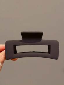 4pcs/1pc Women's Black, White, Brown 4.33in/11cm Square Plastic Large Hair Clips, Fashionable, Elegant, Versatile, Minimalist Style, Suitable For Daily, Party, Commute, Vacation - Hair Claws For Styling, Washing, Make-Up, Outfit Accessorizing Summer Hair Jaw Clip Hair Clamps Hair Clutch Hair Catcher Clip, School Stuff, College Fall Winter Claw Clip Hair Accessories For Women